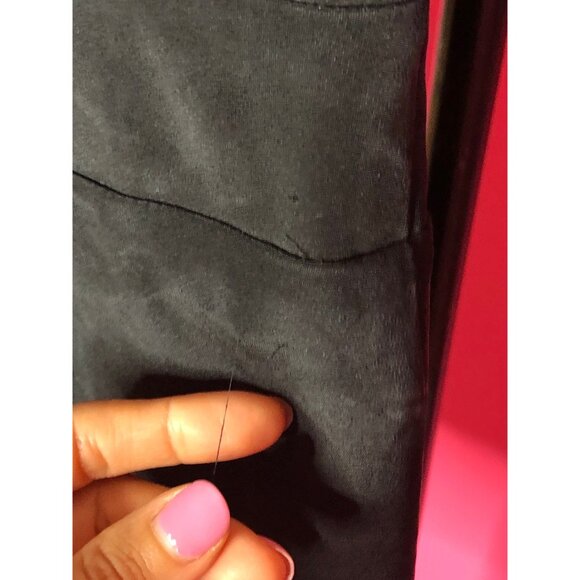 Y2k Vintage BETSEY JOHNSON NY New York Silk Black Short Sleeve Wiggle Dress w/ L - Picture 9 of 10